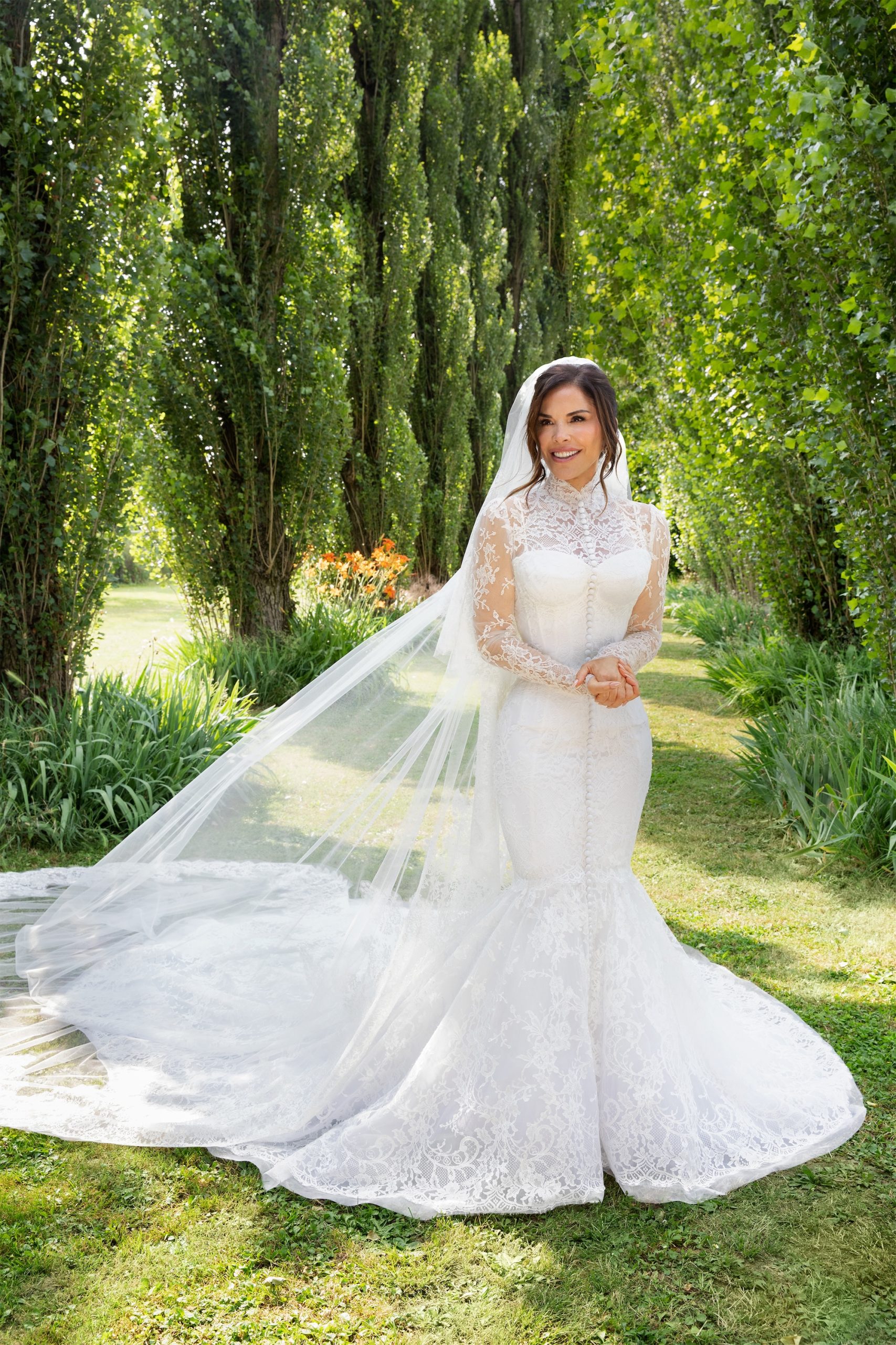 Lauren Sanchéz trouwjurk tijdens huwelijk met Jeff Bezos