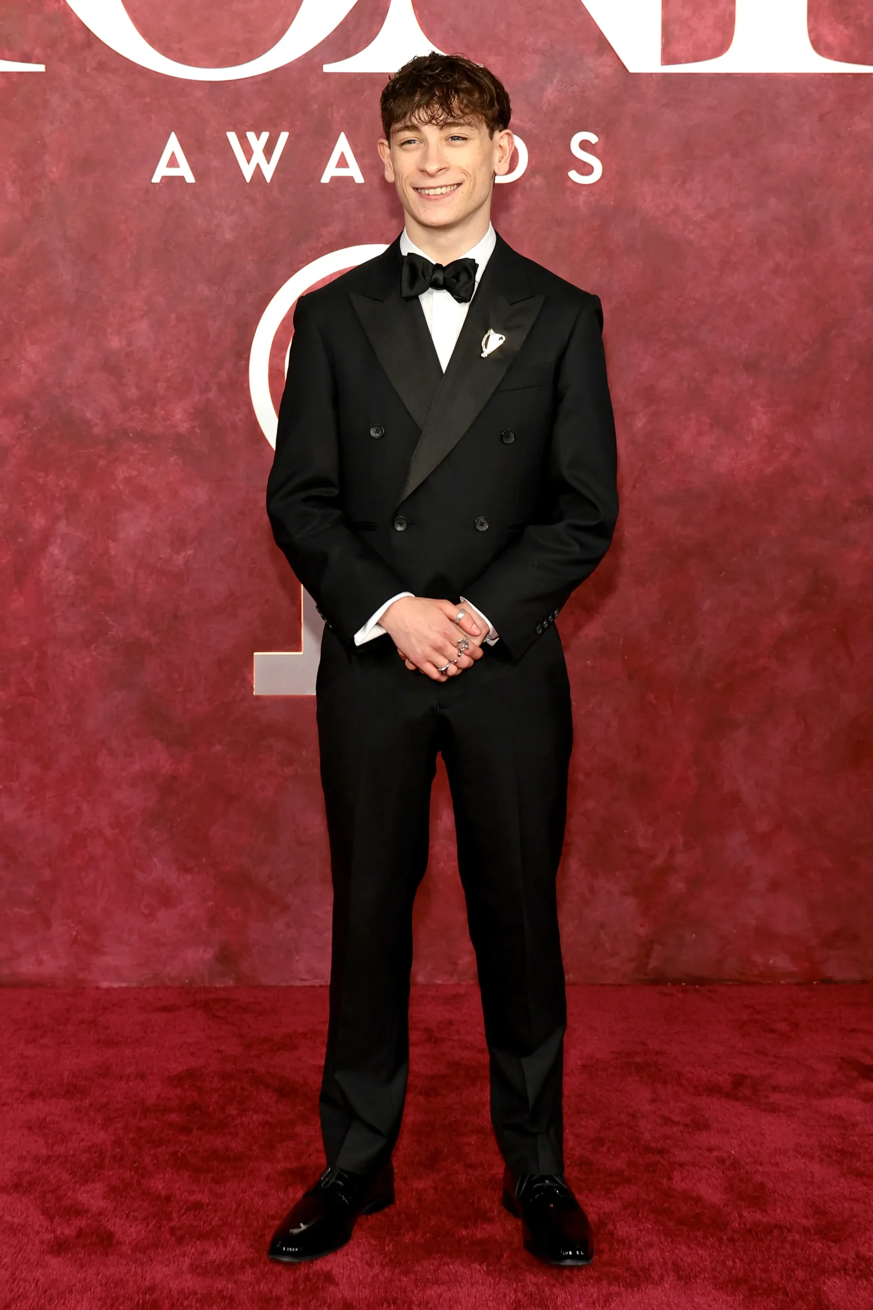 Louis McCartney in custom Brooks Brothers Tony Awards 2025