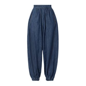 VALENTINO GARAVANI chambray tapered pants