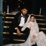 Bruiloft van Dominic Calvert-Lewin en Sandra Jerze