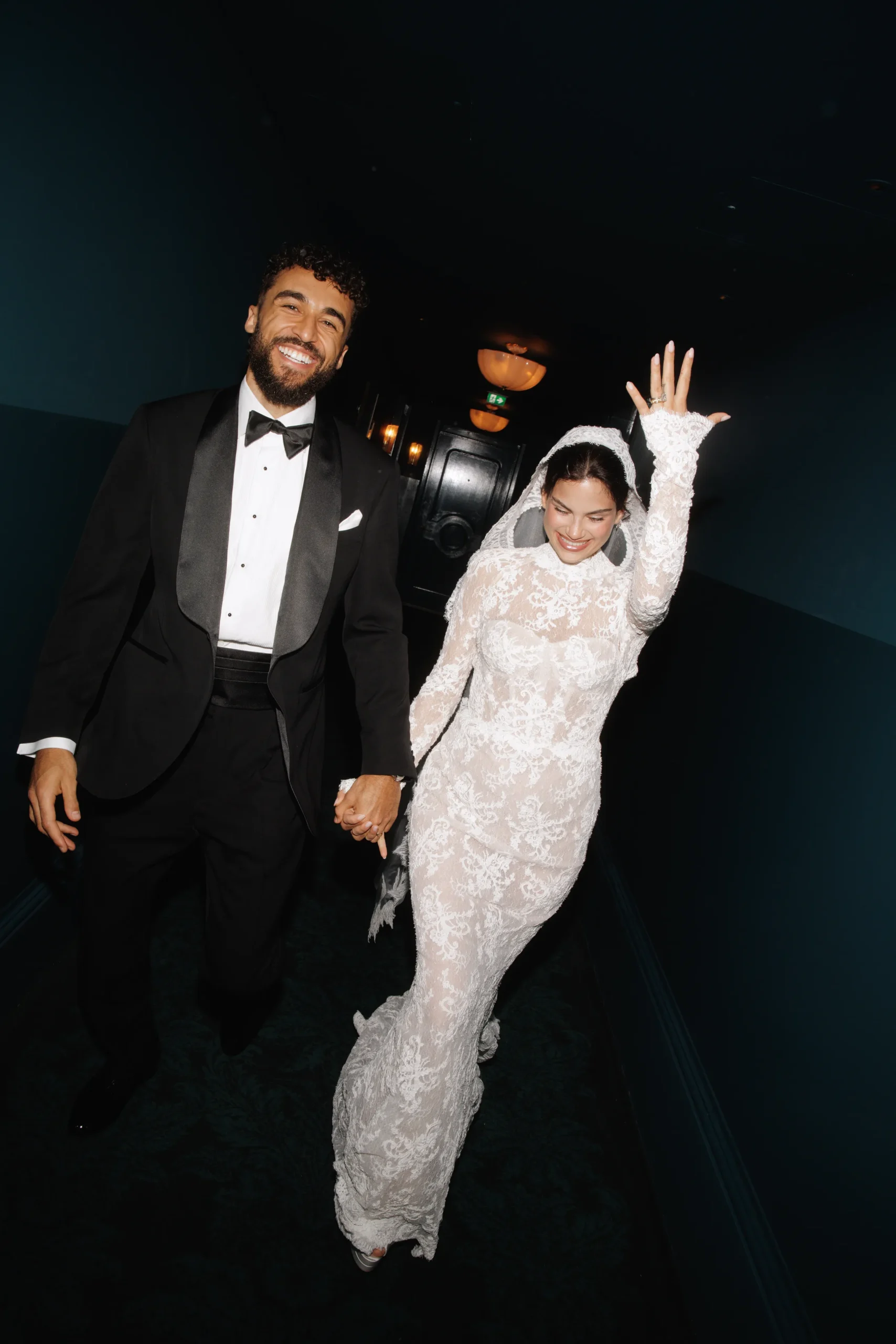 Bruidspaar van profvoetballer