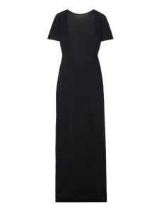 jurk met blote of open rug, saint laurent