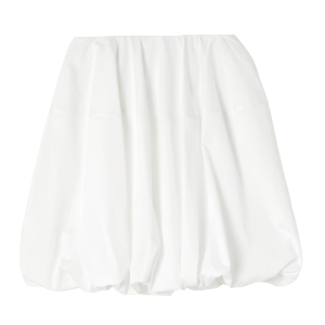 witte mini rok met ruches - festival - trend