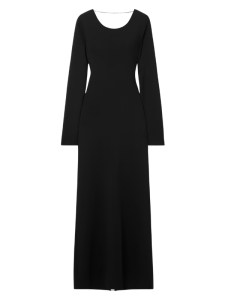 urk met blote of open rug zwart, bottega veneta