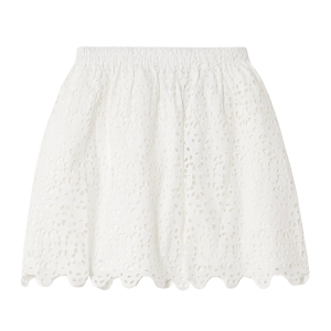 witte mini rok met ruches - festival - trend