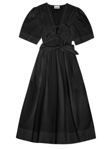 zwarte jurk met zakken - dames