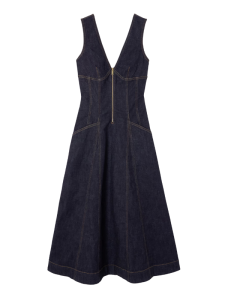 Denim jurk met zakken