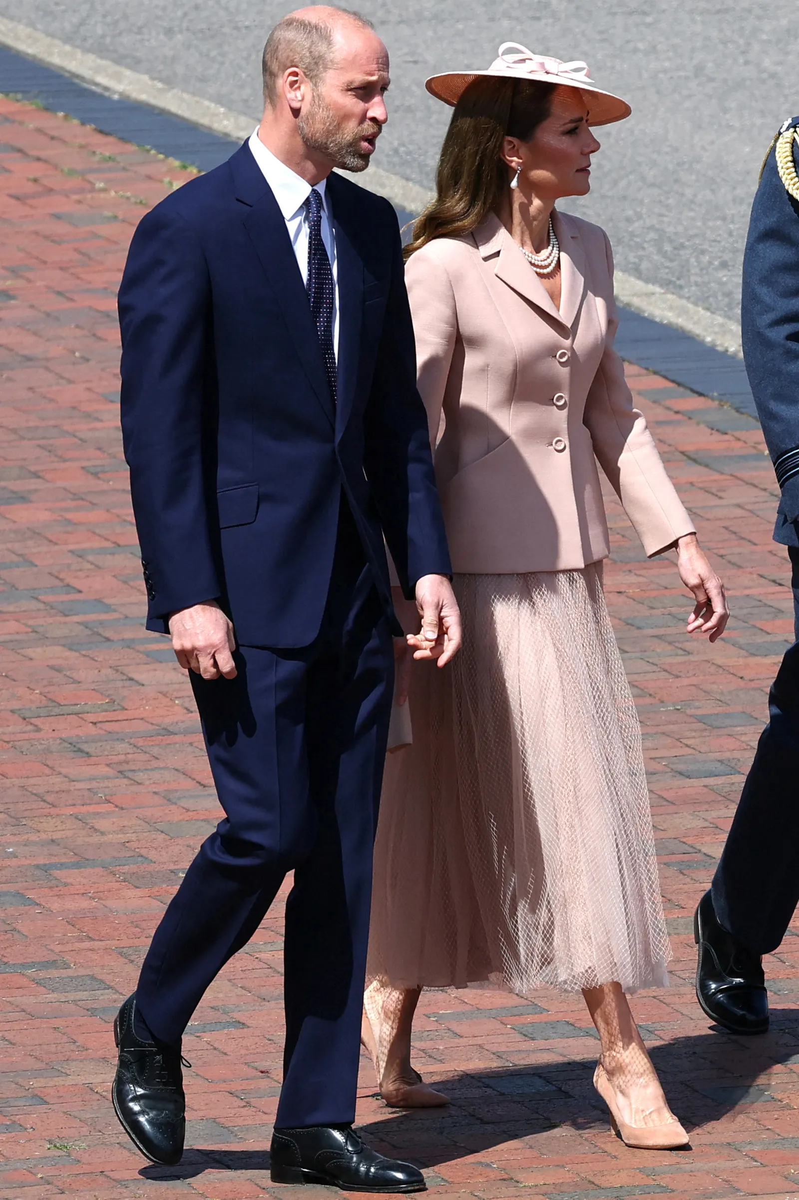 De prinses van Wales droeg Dior op de eerste dag van het staatsbezoek van president Emmanuel Macron aan het Verenigd Koninkrijk.