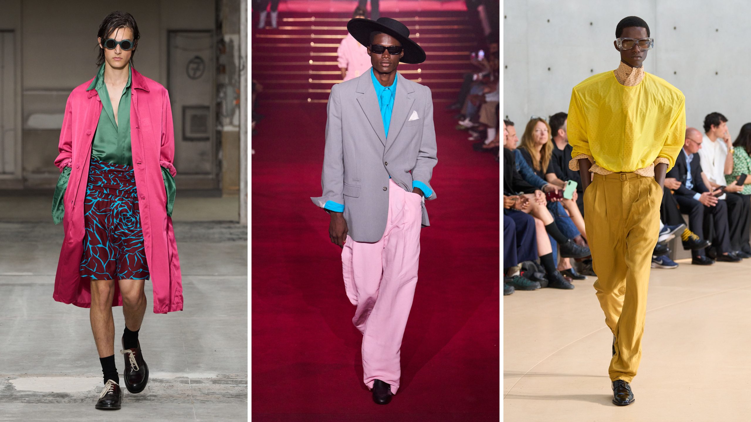 Felle kleuren op de runway. 