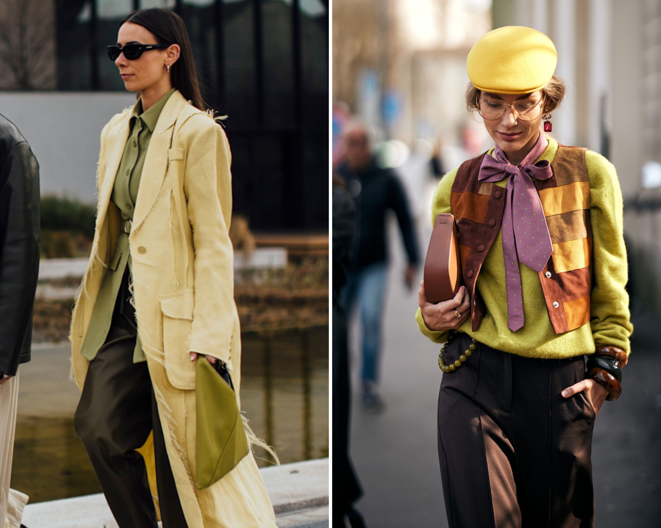 Botergeel met pistache als kleurcombinatie