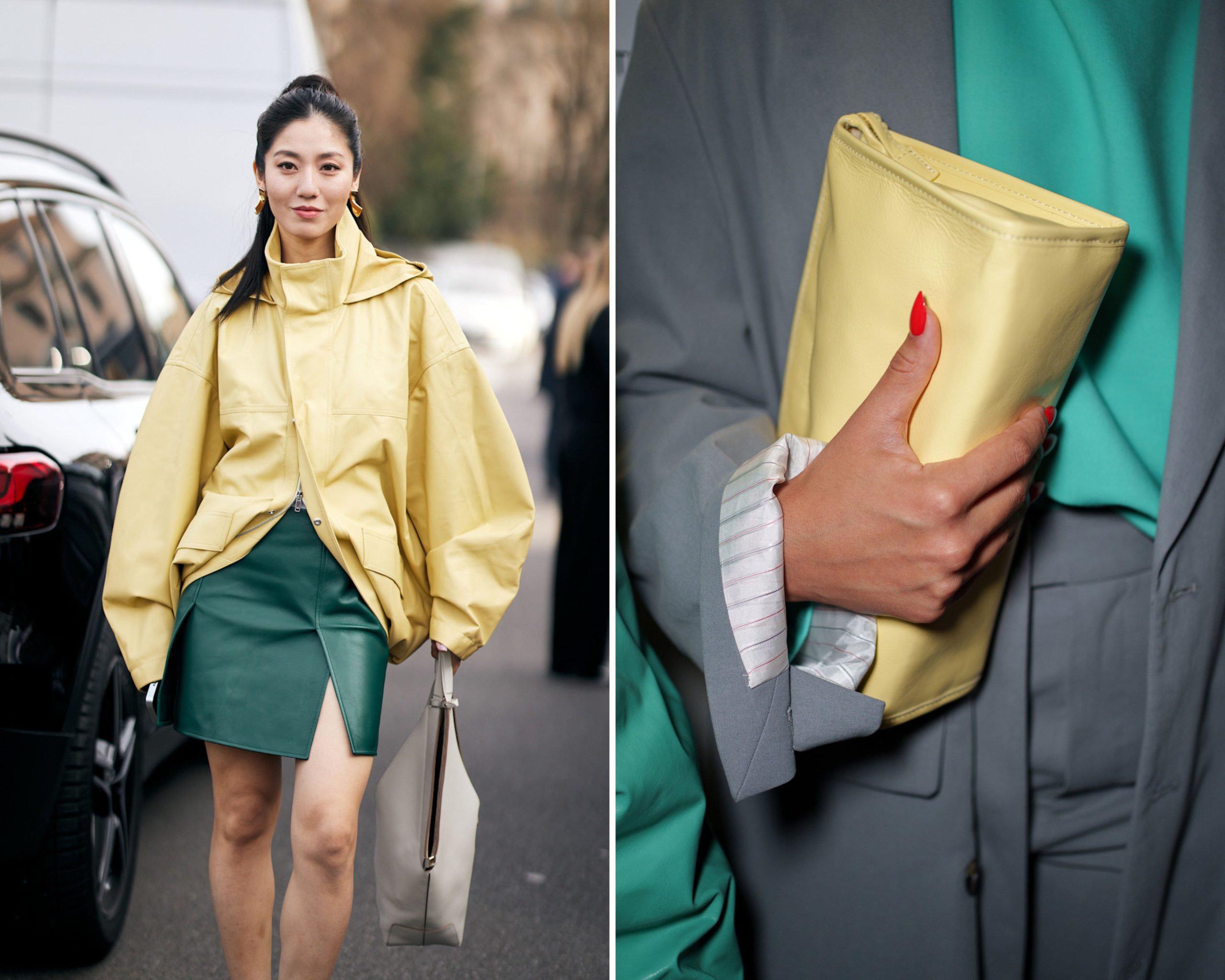 Botergeel en petrol als kleurcombinatie