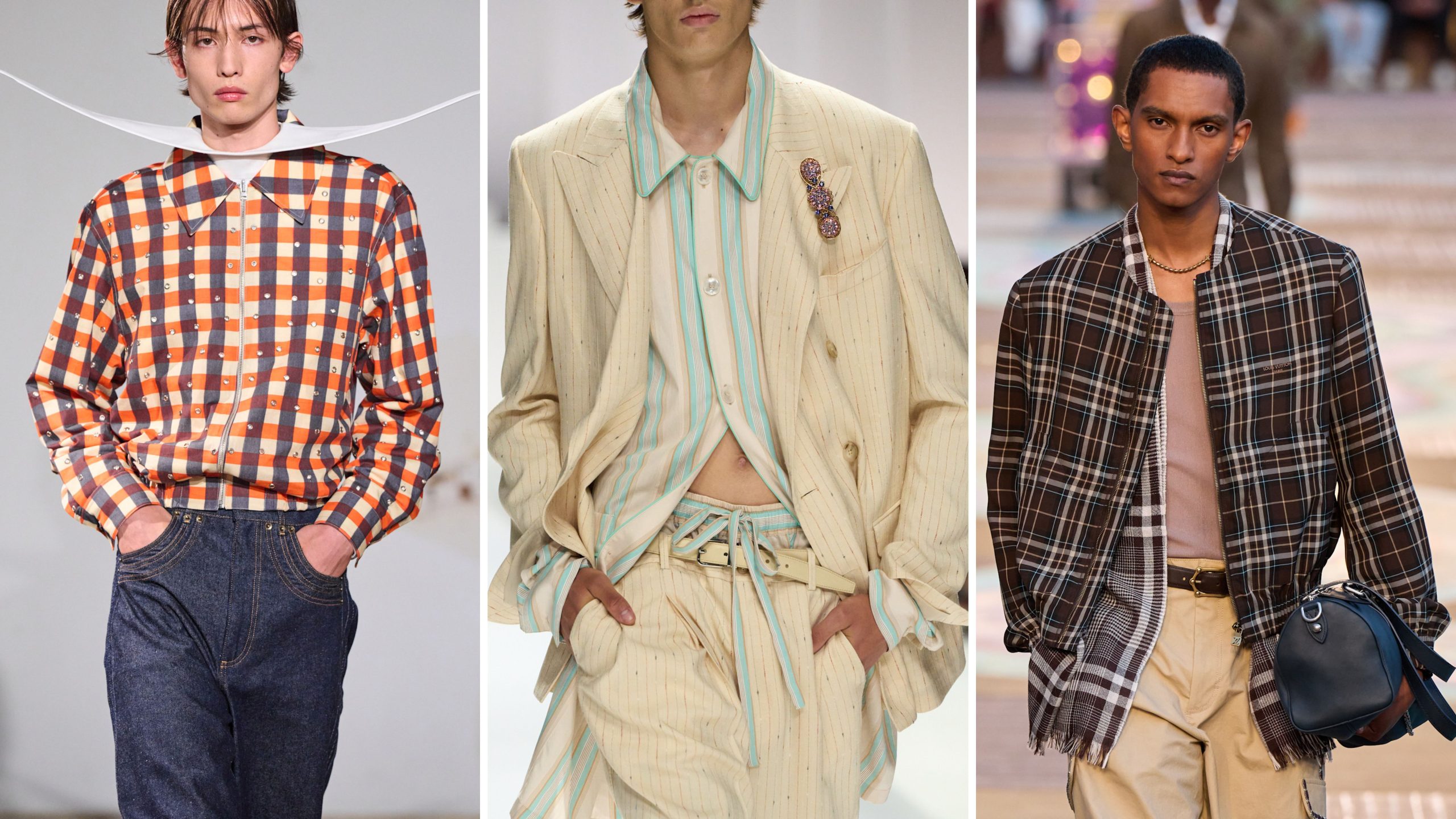 Strepen en ruiten op de runway.