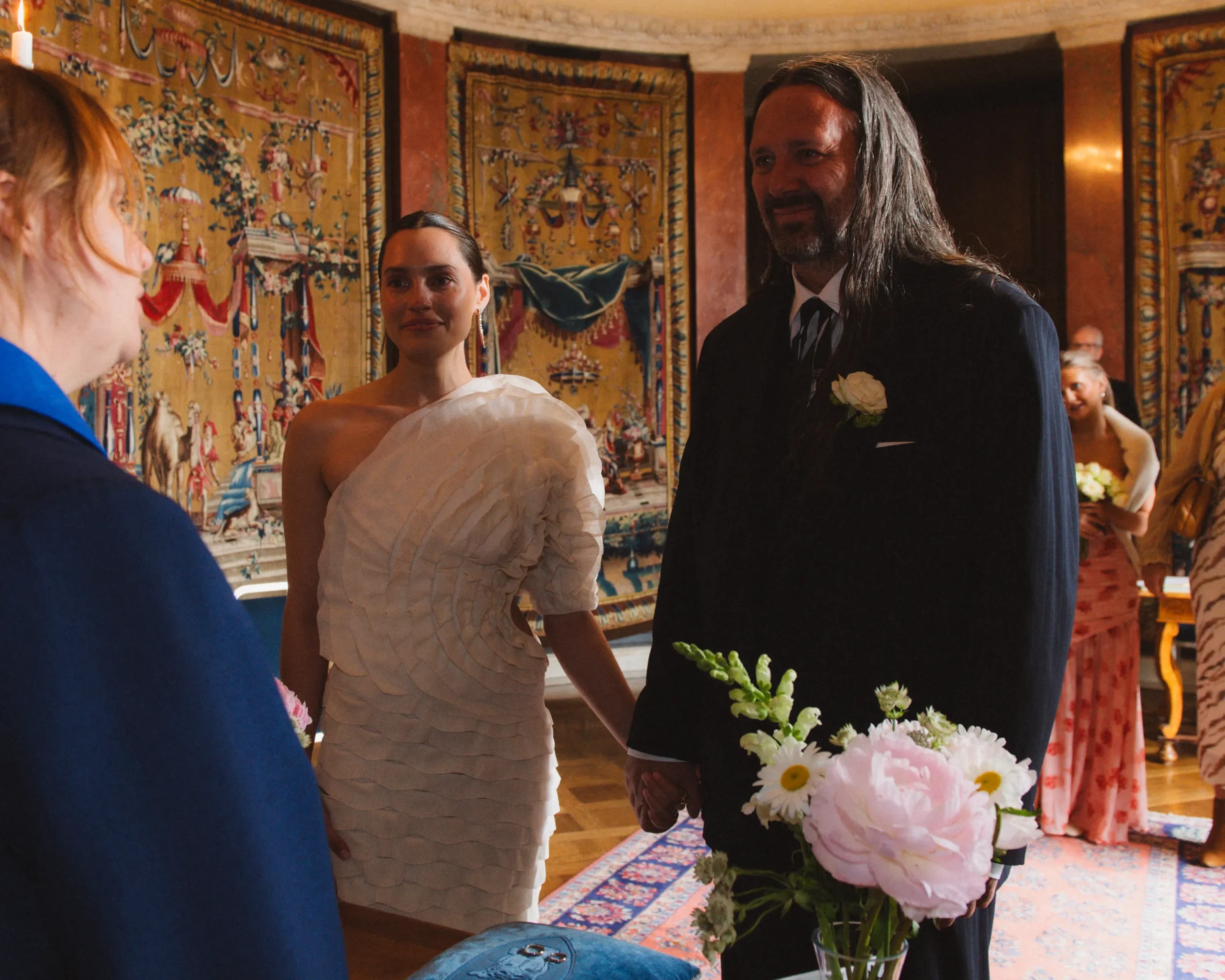 Tijdens de ceremonie 