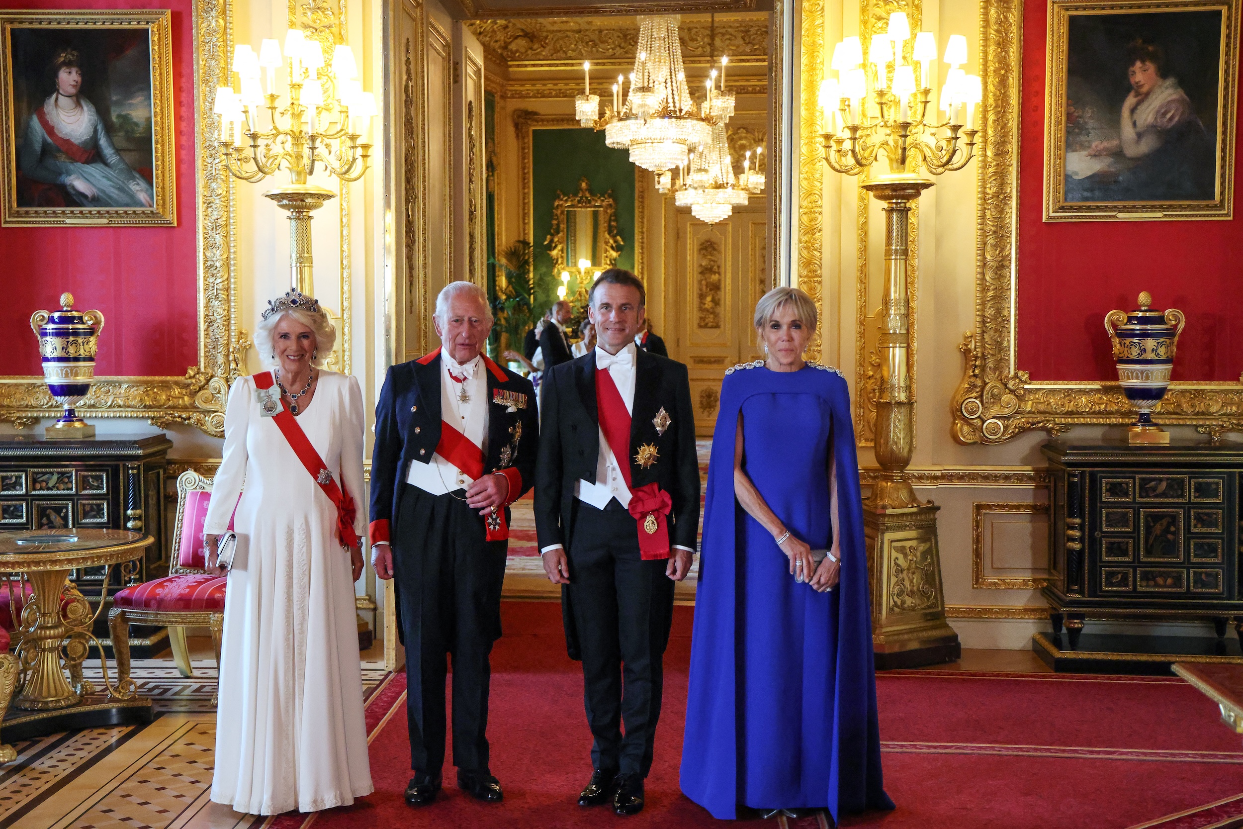 Brigitte Macron met Camilla