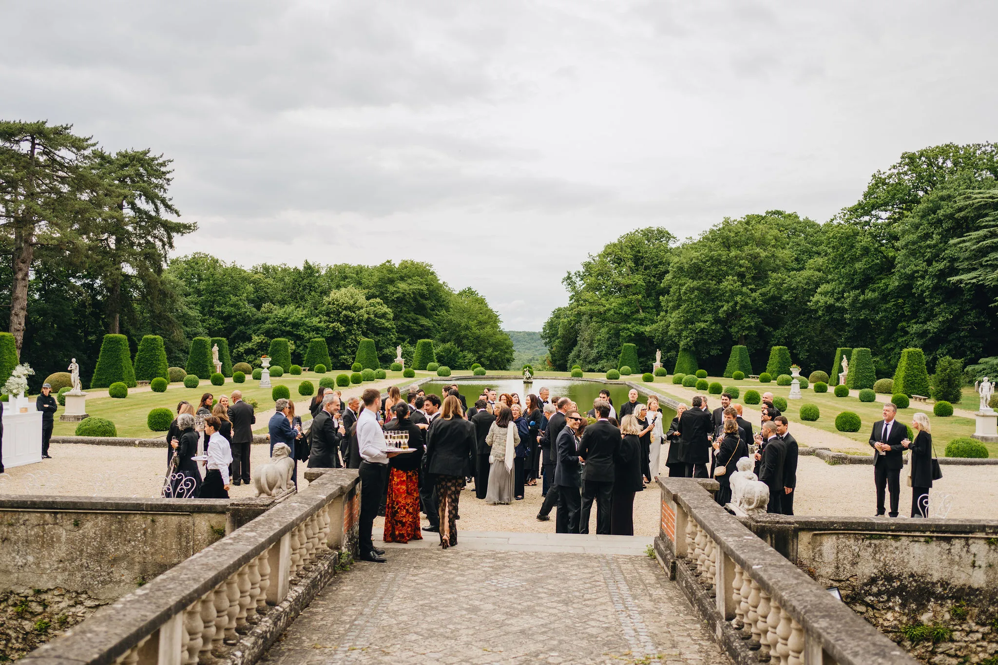 Bezoekers bruiloft Antonio Moscogiuri en Stefano Ricciardi