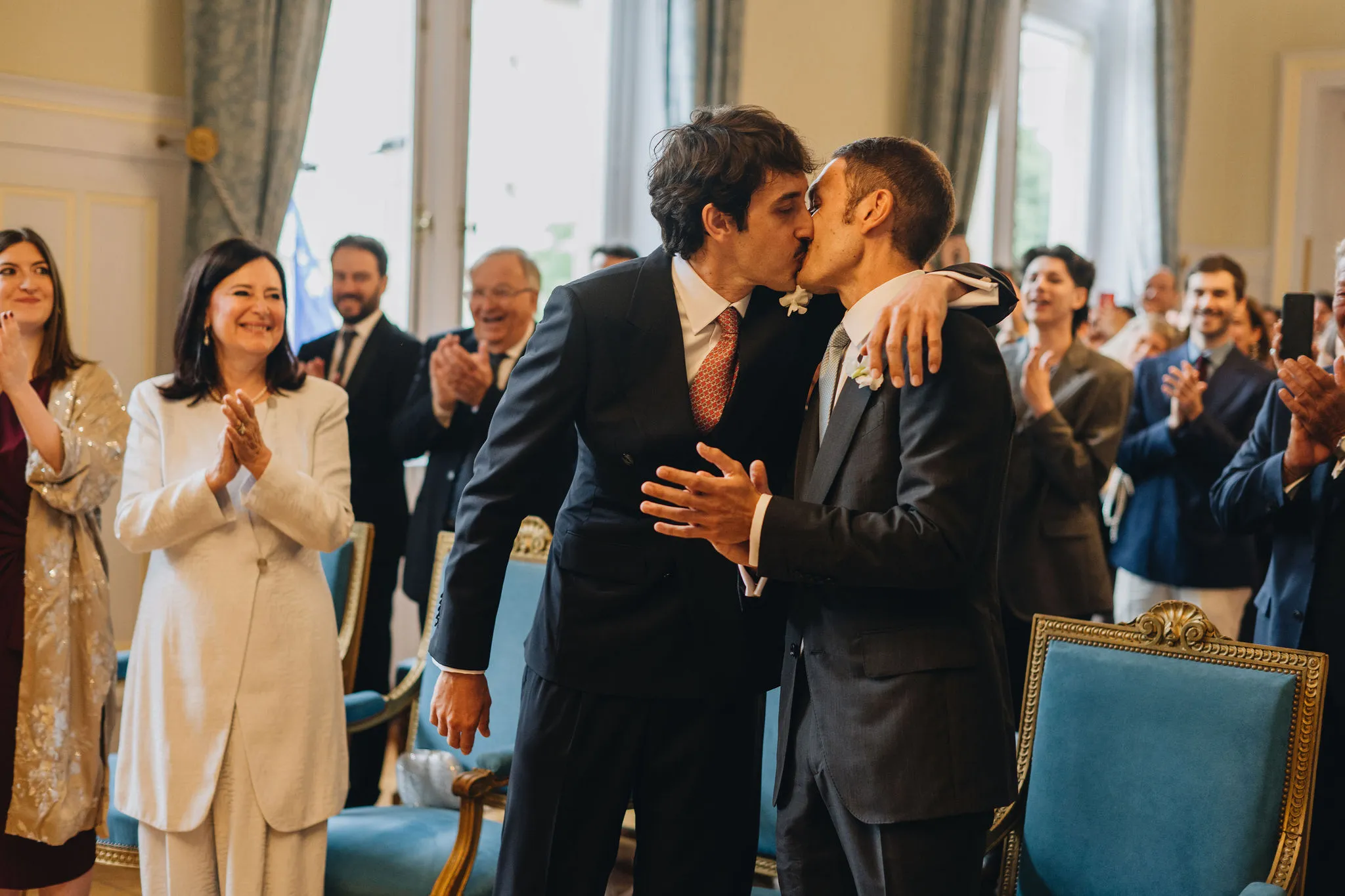 Kus bruiloft Antonio Moscogiuri en Stefano Ricciardi