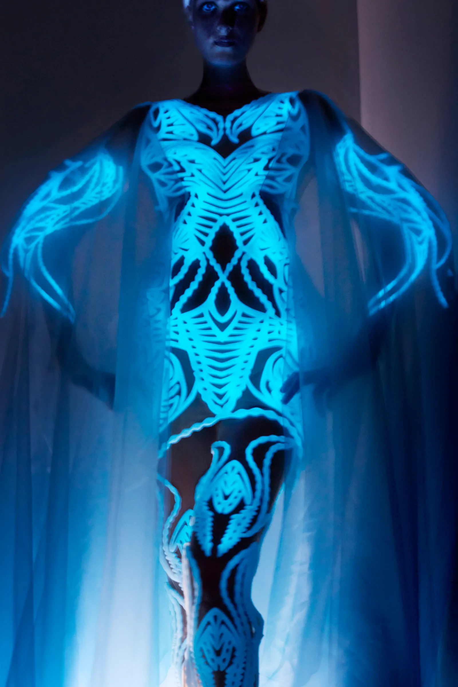 jurk van algen iris van herpen