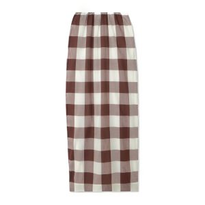 Gingham-maxirok van Posse