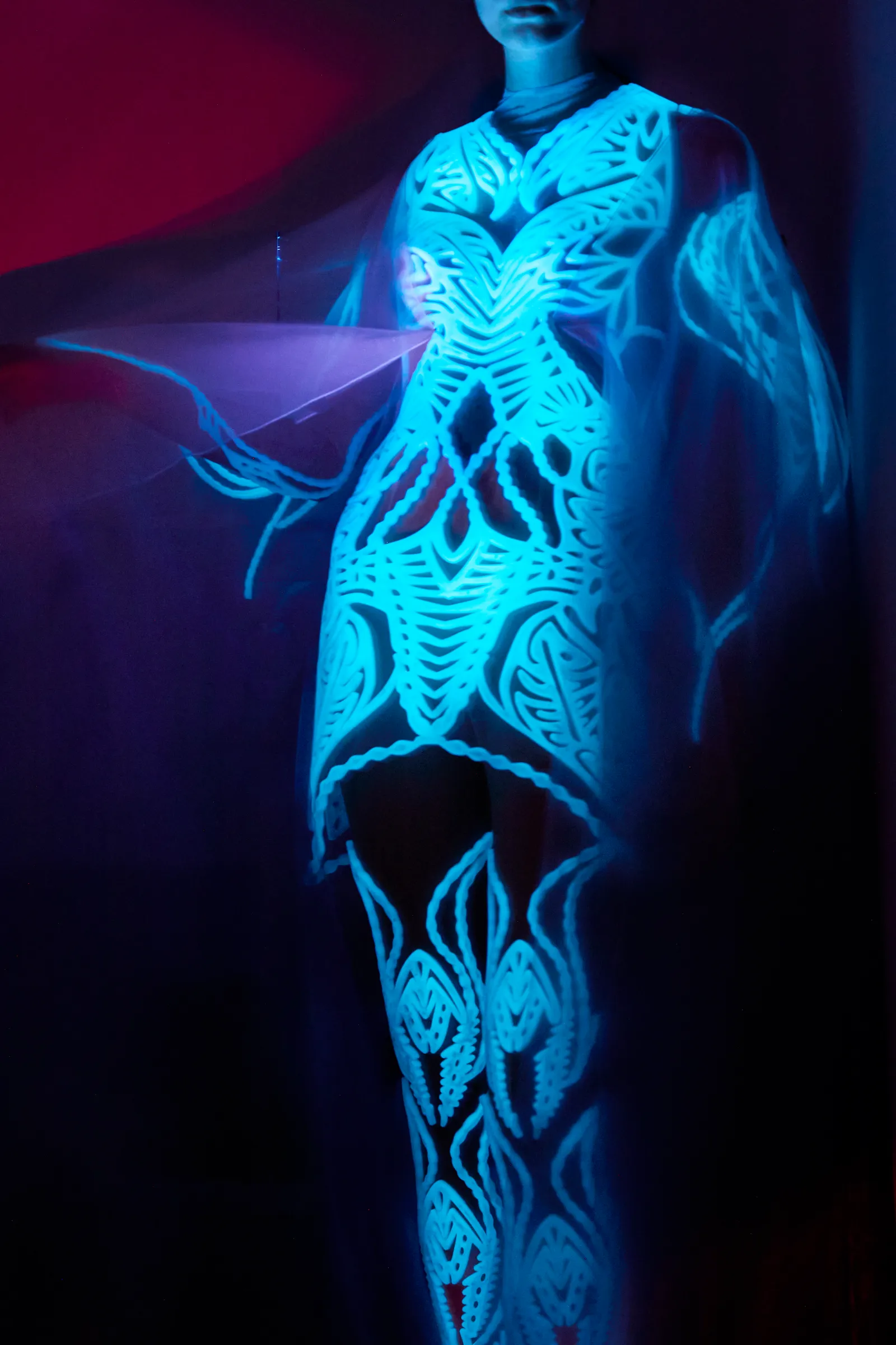 jurk van algen iris van herpen