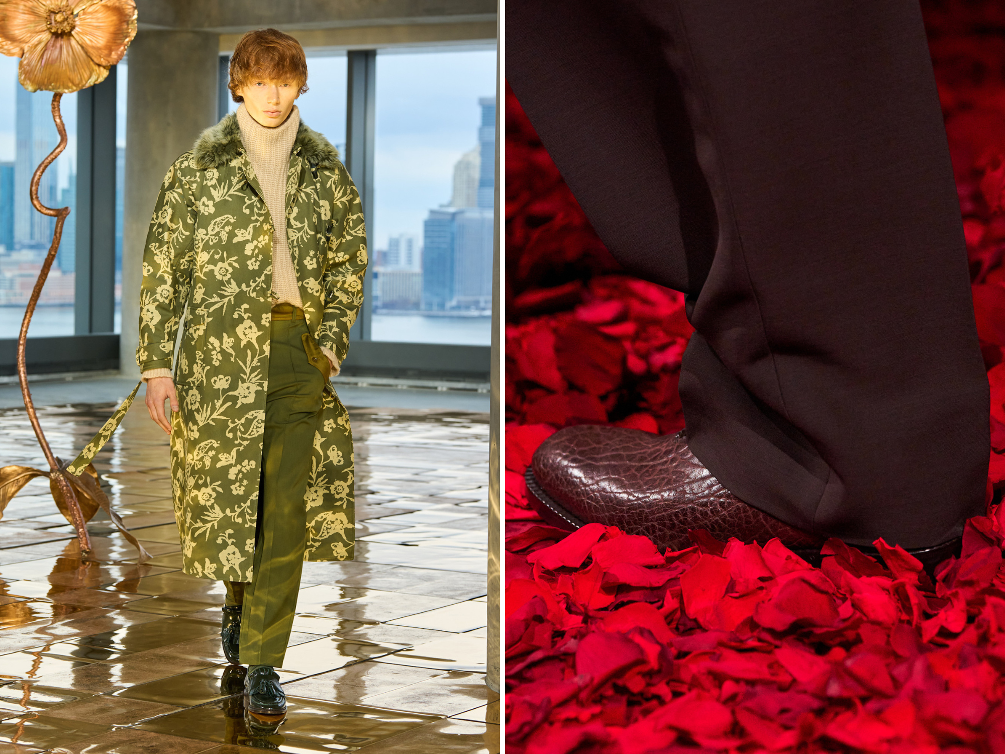 Ulla Johnson herfst/winter 2025 en Ferragamo herfst/winter 2025