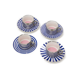 Espressokopjes blauw van Pols Potten