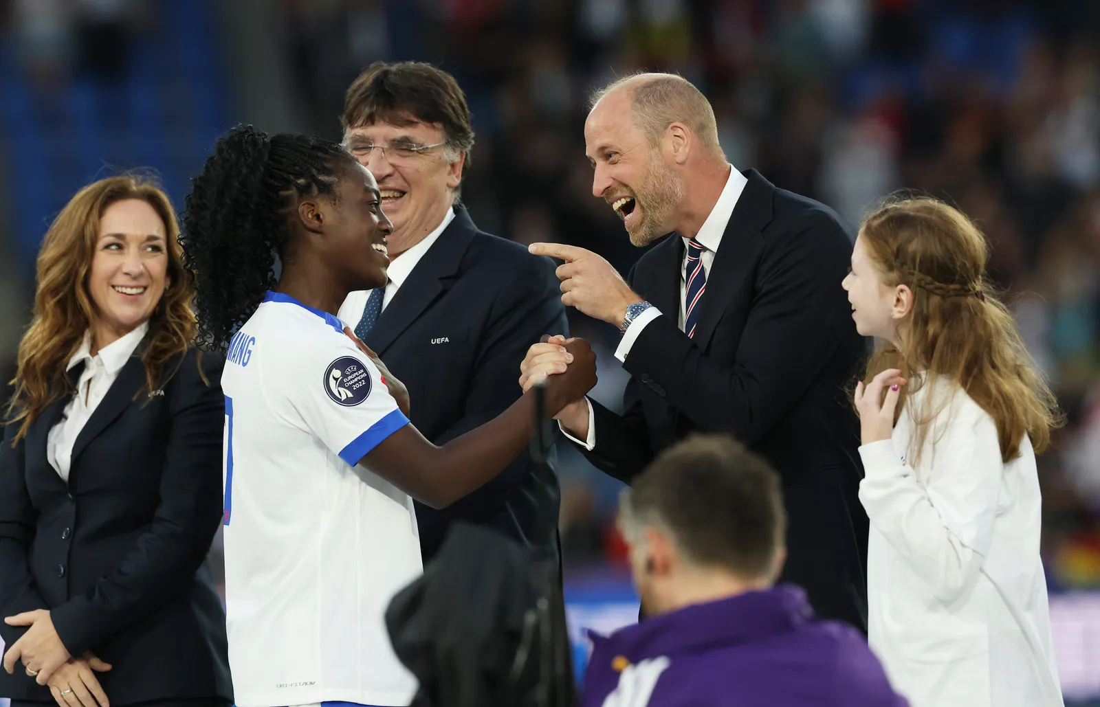 Prins William bij EK 2025.