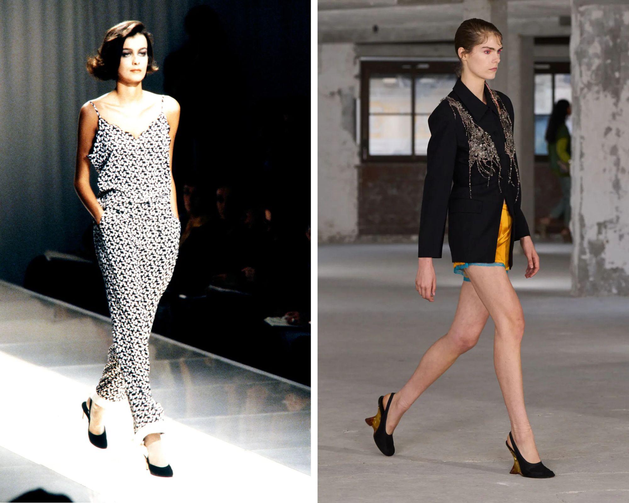 Slingbacks uit de jaren 80 zijn schoenen die een comeback maken in 2025