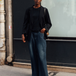 schoenen onder een wijde broek - spotlight launchmetrics - vogue