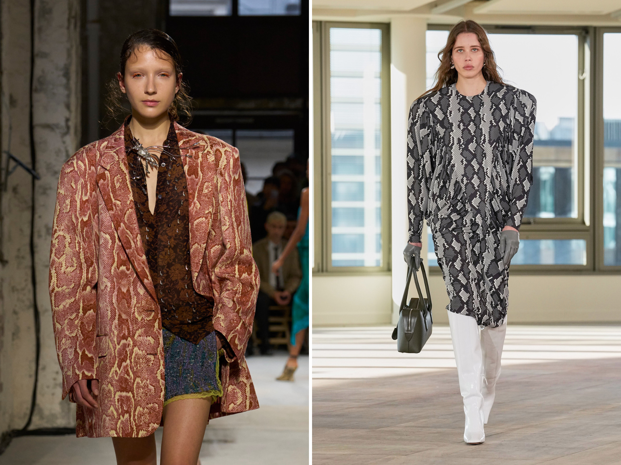 slangenprint dries Van Noten stella mccartney