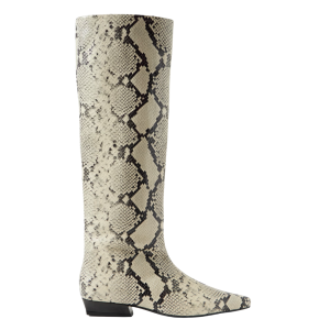 staud knielaars met slangenprint