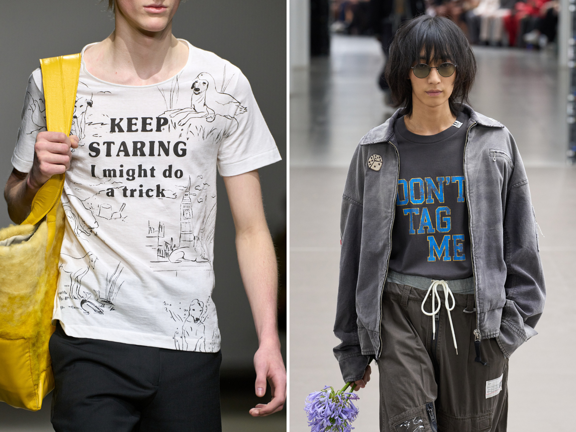 T-shirt met tekst van SS Daley en Mihara Yasuhiro