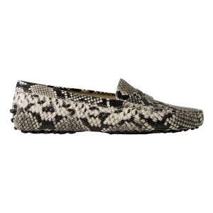 tod's leren loafers snake effect