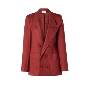 ADAM LIPPES Riva double-breasted canvas blazer 