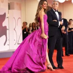 Amal Clooney en George Clooney op het Filmfestival in Venetië 2025.
