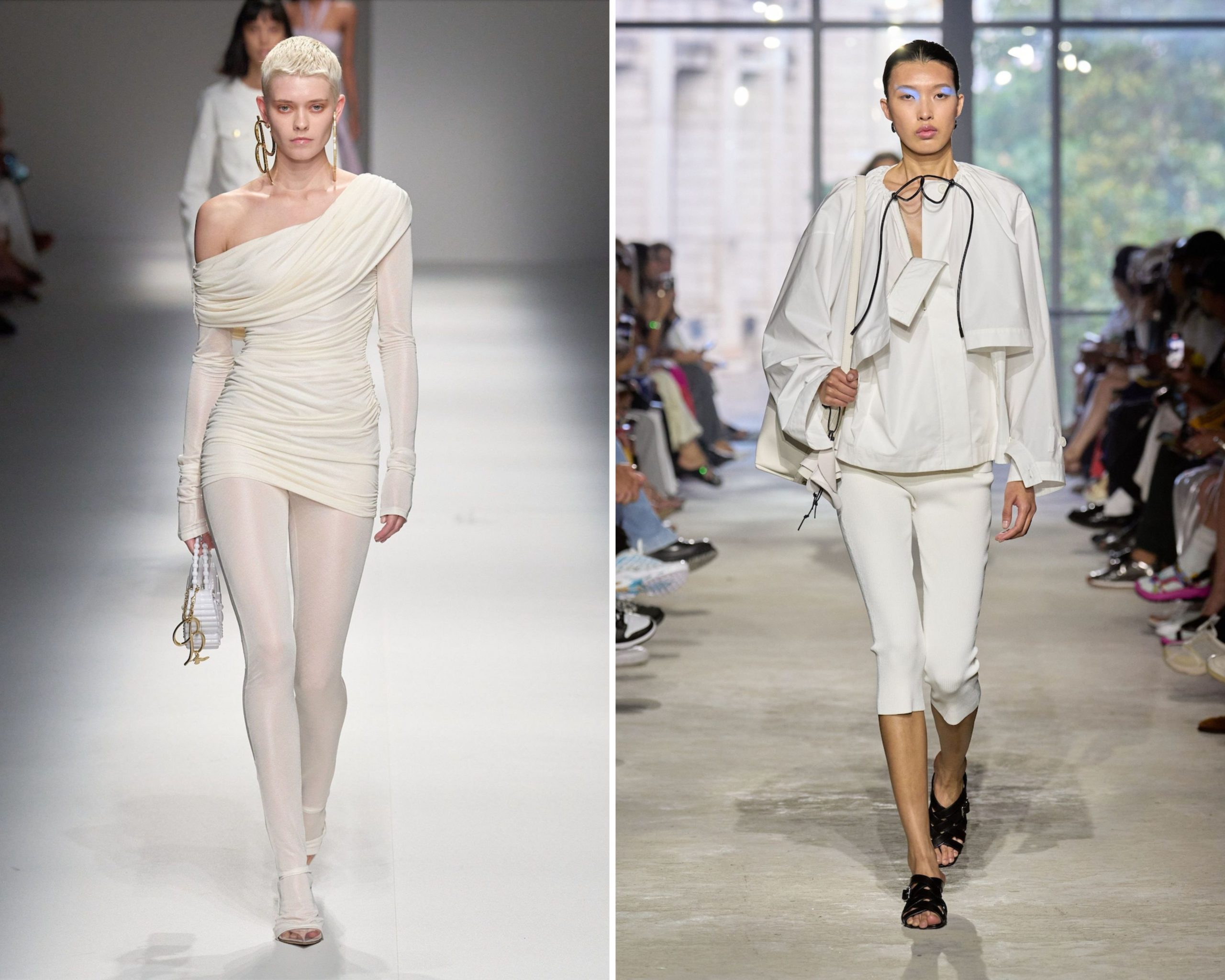 De legging op de catwalk bij Phillip Lim en Blumarine.