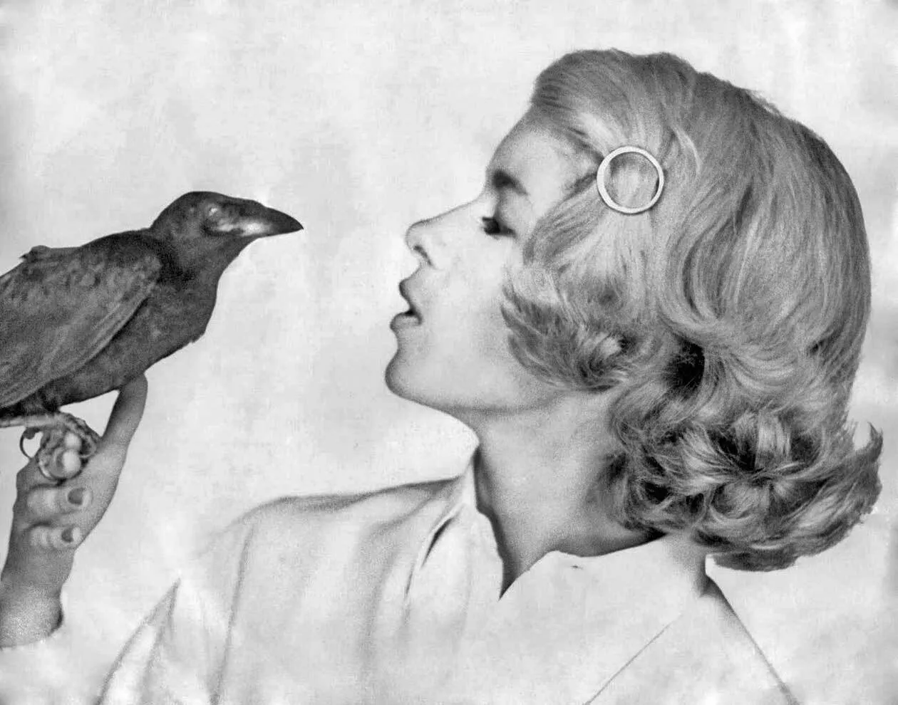 Martha Stewart met kraai