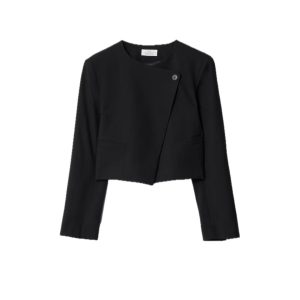 Cropped blazer zonder kraag
