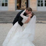 De bruiloft van Diana Rubin en Aaron Rosenthal in Musée Rodin in Parijs