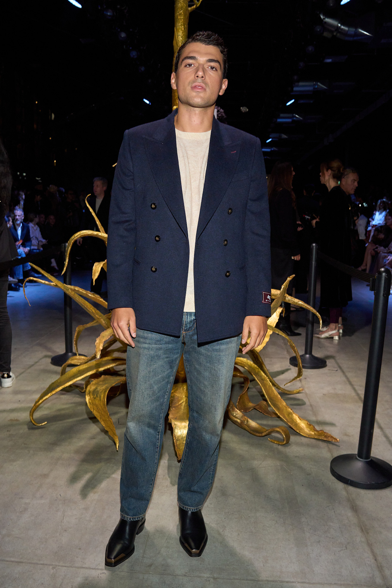 Blazer met jeans bij Etro