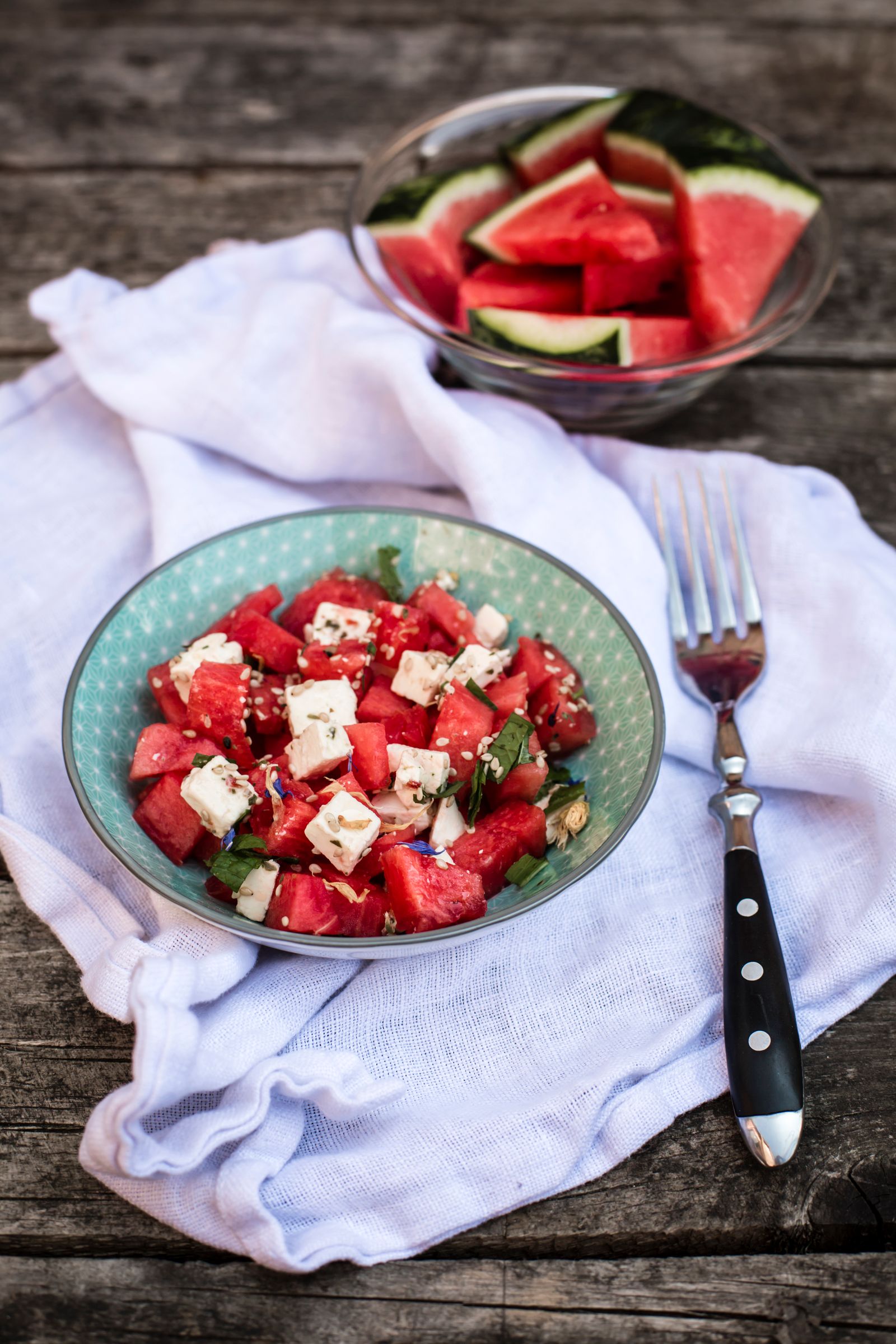 feta watermeloen salade