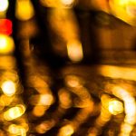 weg in de nacht in Amsterdam, nederland