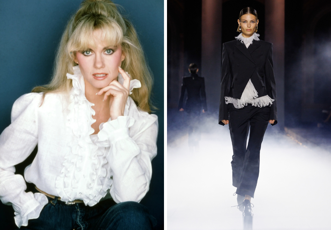 jaren 80 blouse collage de victoriaanse blouse