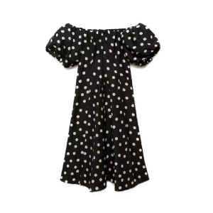 Jurk met polkadots van Mango