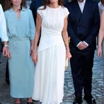 Koningin Letizia met gouden cuff-armband