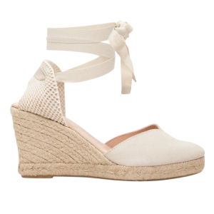 phase eight wedge espadrilles met strik