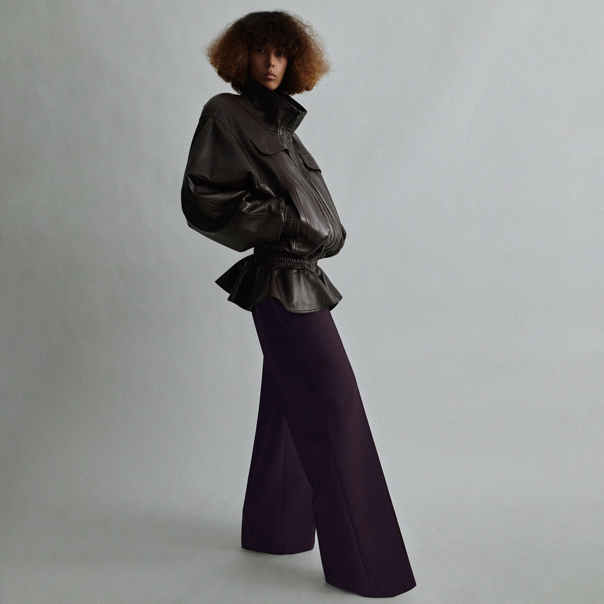 Phoebe Philo funnel-neck jas