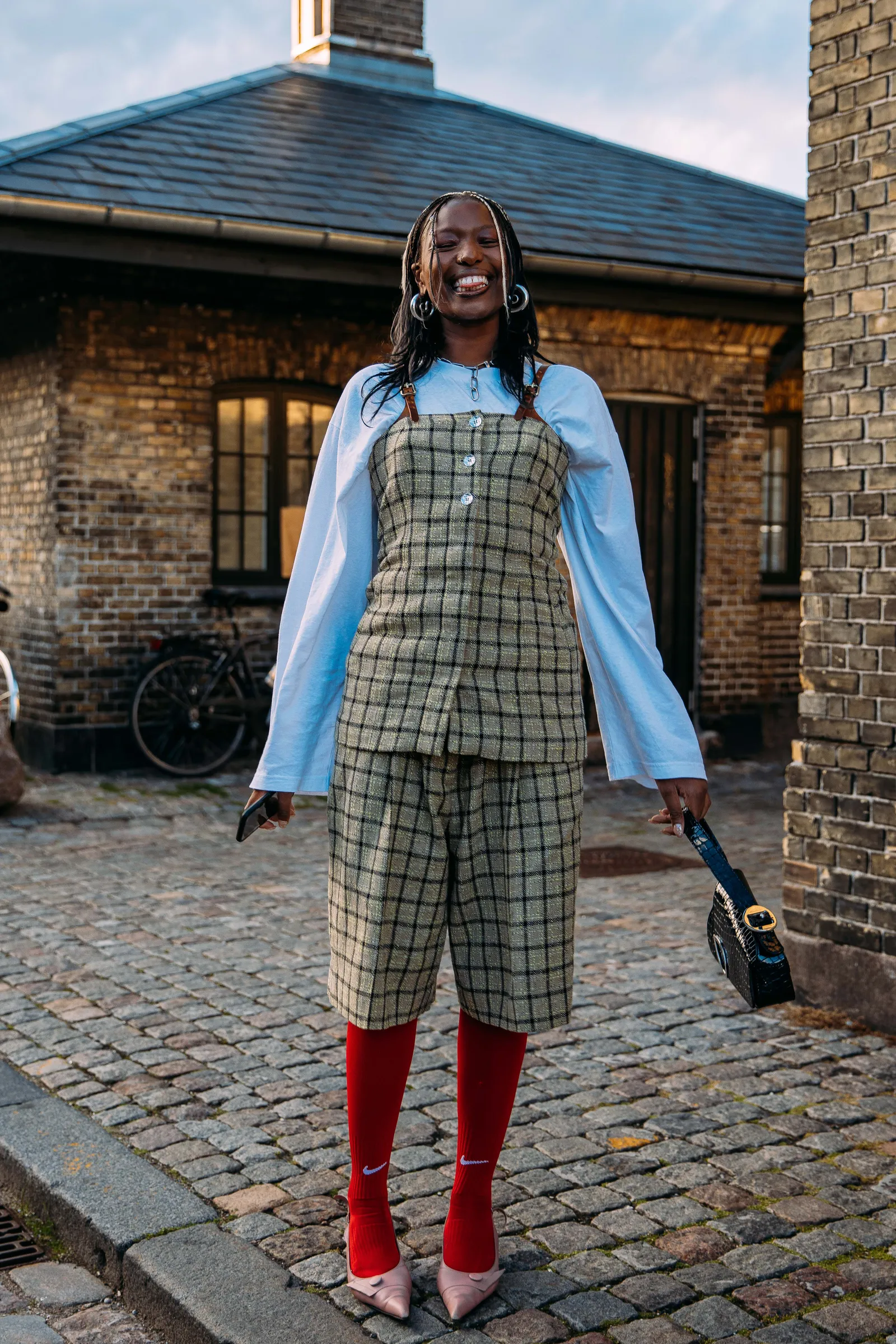 Streetstyle in de zomer in Kopenhagen