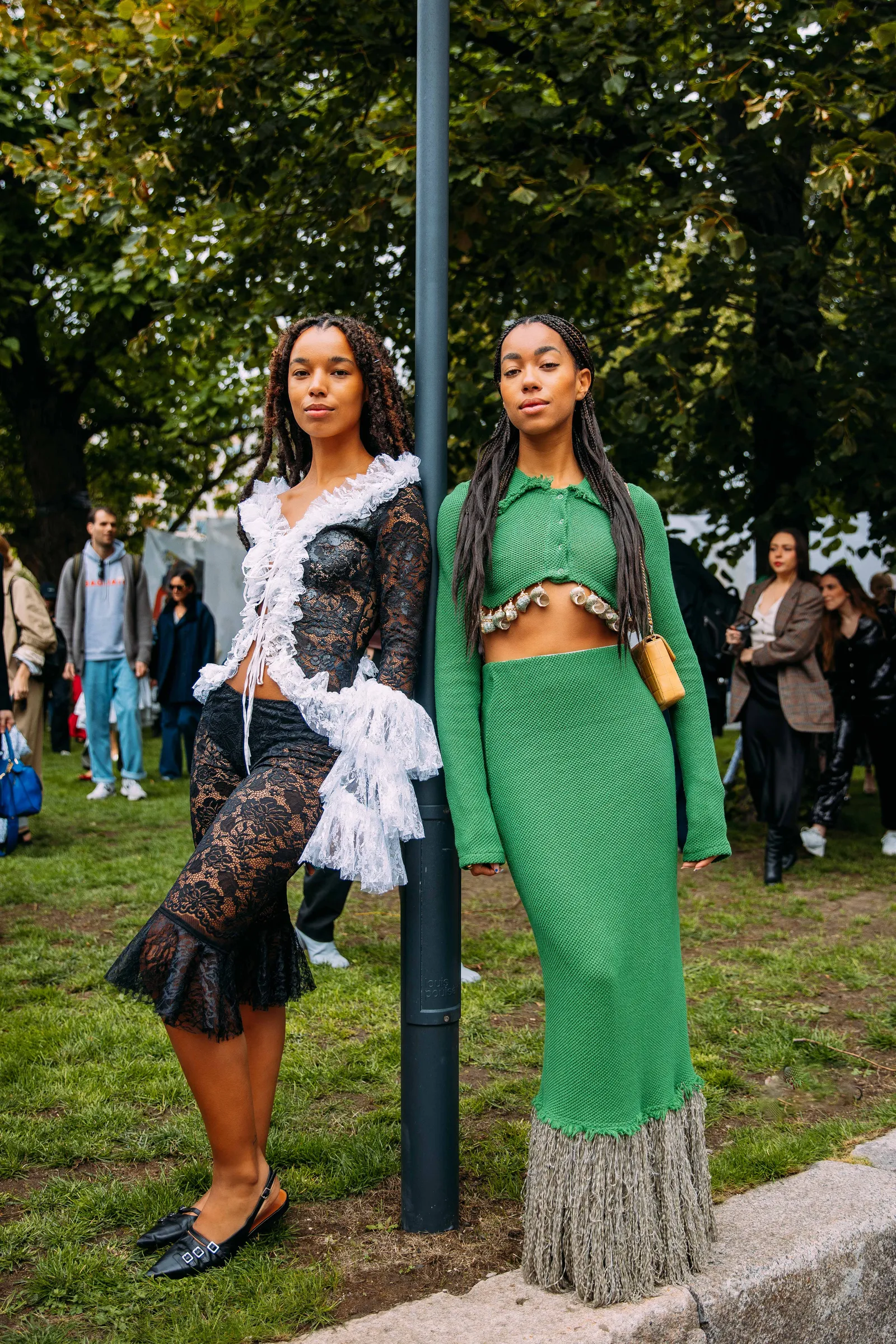 Streetstyle in de zomer in Kopenhagen