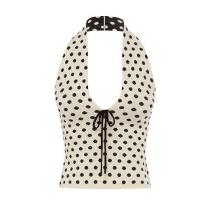 Top met polkadots van With Jéan