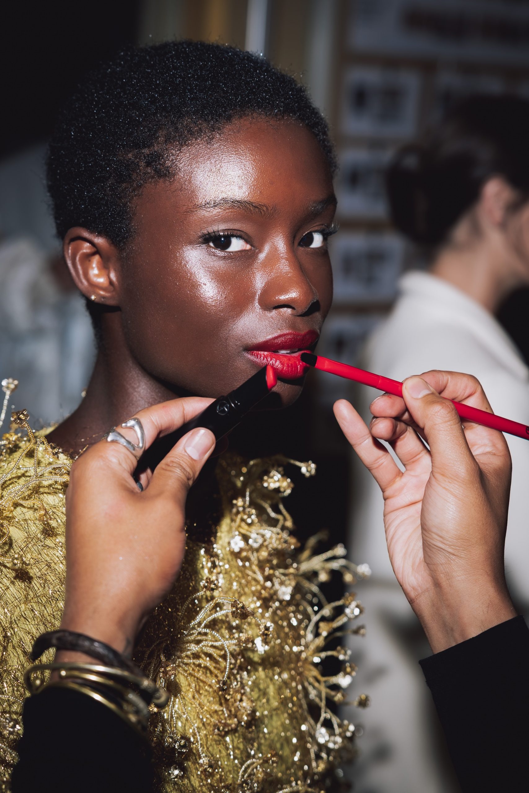Een van de beautylooks van Vogue Downtown 2025
